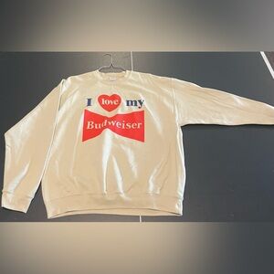 LIVE IS FOOD x I Love My Budweiser Pullover